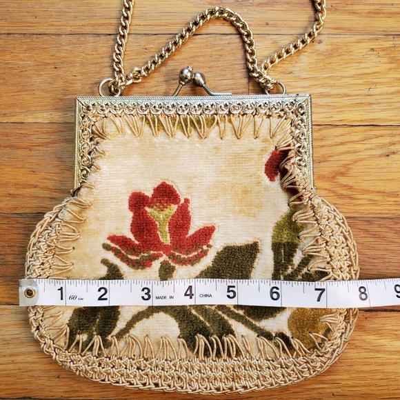Vintage Mister Simon Ernest made in Italy floral bag purse - Picture 6 of 12